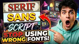 Serif vs Sans Serif vs Script Fonts… Most Designers Get This WRONG 😳