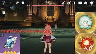 Lvl 80 Yanfei Mono Pyro Team? vs Lvl 90 Childe | Genshin Impact