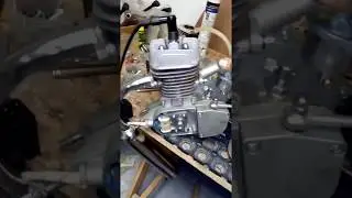 Часть третья! Веломотор F-80cc! Первый запуск!