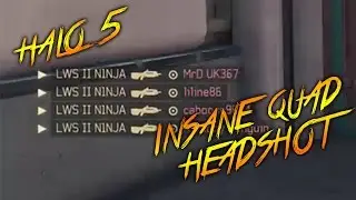 Halo 5:Guardians - INSANE Quad Headshot (Swat)