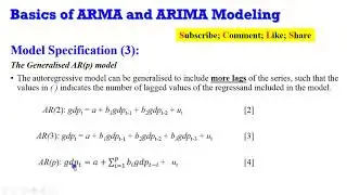 Basics of ARMA and ARIMA Modeling 