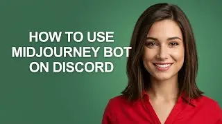HOW TO USE MIDJOURNEY BOT ON DISCORD - AshleyHowTo