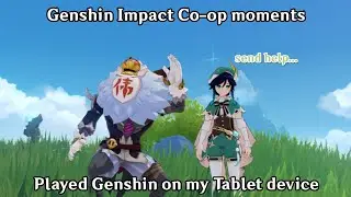 I played some random Genshin co-op on my Tablet device - Genshin Impact Co-op moments