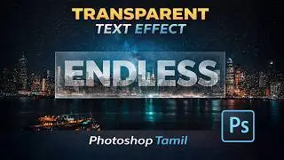 Transparent Text Effect in Photoshop in Tamil