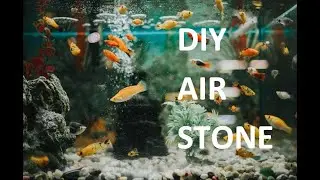 DIY aquarium air stone using broken herphones