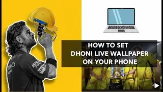 How to Set Dhoni Live Wallpaper| Windows 11| Tamil