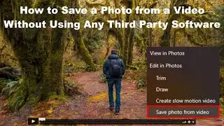 How to Save a Photo from a Video on Windows 11 for Free