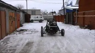 Homemade buggy from the Oka River. 85% complete. Test drive.