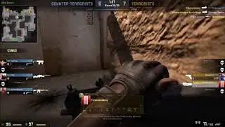 CS GO dust2 P90 ace vs global elite