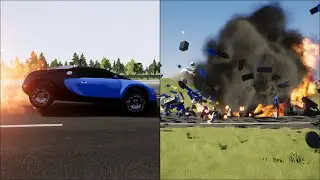 💥 Bomb in BeamNG Drive VS Brick Rigs