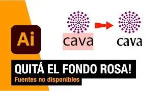 Opción A (Recomendada): ¿Texto con FONDO ROSA en Illustrator? Cómo buscar fuentes no disponibles