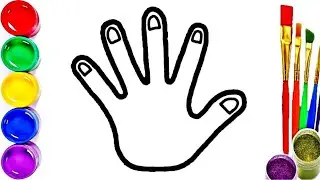 Bolalar uchun qo‘l rasmini chizish /  Рисование руки для детей / Hand drawing for children