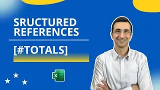 Using totals in Structured References or Excel Tables