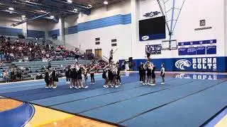 Olivia West Flying. Tucson Cheerleading event 2024