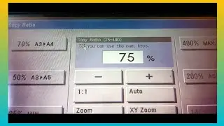 How to change Copy Ratio Size in Photocopy Machine Cannot ir4570 | Daily new solutions |
