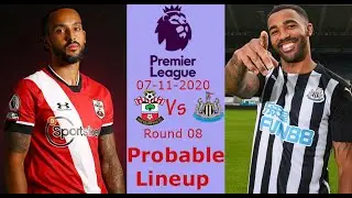 Southampton Vs Newcastle United Predicted Line up for Premier League 07/11/2020
