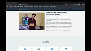 🎓 My Portfolio Website as an Engineering Student | Akash Mandal | ECE | Web Dev Projects 2025