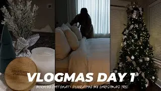 VLOGMAS DAY 1 | MORNING CHIT CHAT + CLEANING + DECORATING MY CHRISTMAS TREE  2023