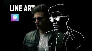 MUDAH!!! Tutorial Edit Foto Line Art di PicsArt Terbaru