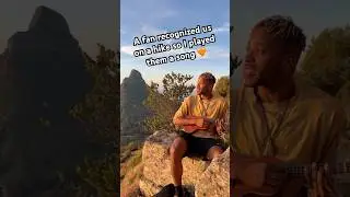 Surprise fan moments like this 🧡☀️  #travelvlog #ukulele #concert #popup #acoustic #capetown