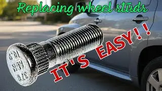 Replacing wheel studs is easy!