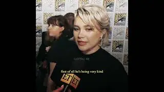 [SEBASTIAN & FLORENCE] The next Chris-Scarlett?? 🥹 #fyp #mcu #florencepugh #sebastianstan #SDCC