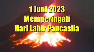Guguran Lava Pijar Erupsi Merapi di Awal Juni 2023 Hari Lahirnya Pancasila