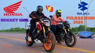 PULSAR N160 2024 VS HONDA HORNET 2.0 || DRAG RACE || 🔥TILL THEIR POTENTIAL