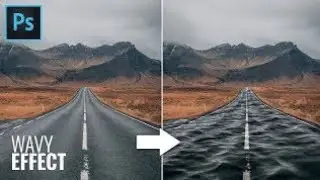 Water wave texture on road || Photoshop tutorial 