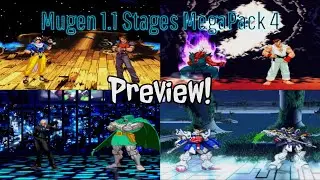 Mugen 1.1 Stages MegaPack 4 Preview | Before and After