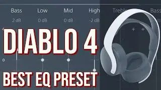 Diablo 4 Best EQ Preset | Pulse 3D PS5 | How to Change Equalizer Settings on PlayStation 5