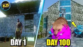 I Survived 100 Days in HARDCORE Ark Survival Evolved(Mobile)... Here's What Happened😬