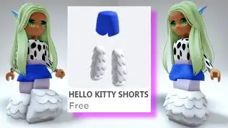 How i got THESE FREE HELLO KITTY Y2K SHORTS with WARMERS 😲 HELLO KITTY CAFE ROBLOX