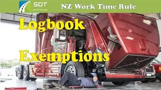 Logbook Exemptions #SDT #NZ #License Work Time Rule