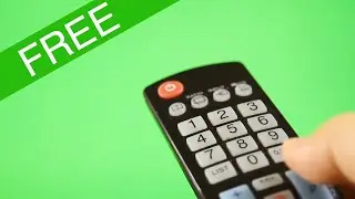 TV remote control isolated on green screen during Binge-watching