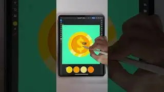 This turned out AMAZING 💰🤯 #digitalillustration #procreate #adobeillustrator #animation