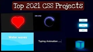 Html & Css Projects Compilation video | Pranjul tutorials #shorts