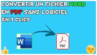 Comment transformer un fichier word en PDF ?