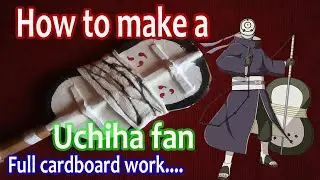 How to make a Uchiha fan|| Obito's Weapon In Real Life!! | Gunbai Uchiha Obito || Paper Ninja Weapon