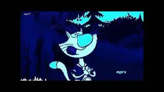 nature cat is weird in futuristic effect
