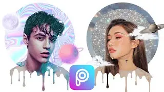 Cómo EDITAR fotos en PICSART - DRIPPING EFFECT (Aesthetic) | PIXEEL