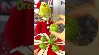 Grinch Red Velvet Oreo Truffles | No-Bake Oreo Truffles 