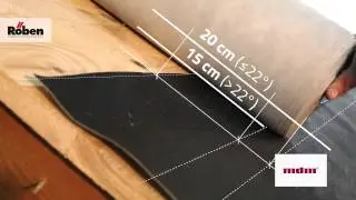 Монтаж супердиффузионной мембраны Ventia Q от MDM и обрешетки для черепицы Roben