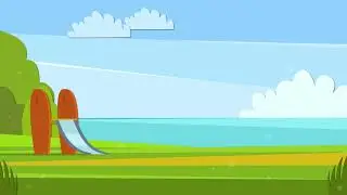 Simple Seaside Beach - Free Cartoon Background Loop