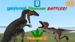 Gmod Dinosaur Battles Season 2: Allosaurus vs Dilophosaurus!