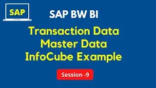 Cumulative Key Figures | Master Data & InfoCube Tutorial | Transaction Data Loading in  Example