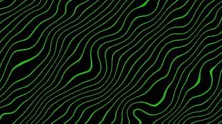 Green Wavy Line Background Animation | Black Screen | 4K Seamless Loop