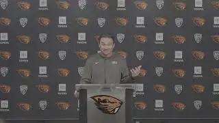 Oregon State Football Head Coach Jonathan Smith (Sept. 4, 2023)