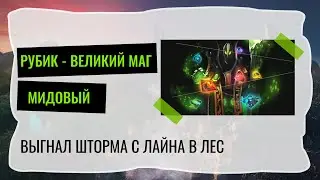 МИДОВЫЙ РУБИК ОТПРАВЛЯЕТ ШТОРМА В ЛЕС #dota2 #dota #дота2 #rubik
