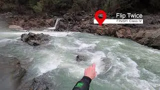 South Yuba Winter Whitewater Kayaking | Edwards to Purdon @1350 CFS